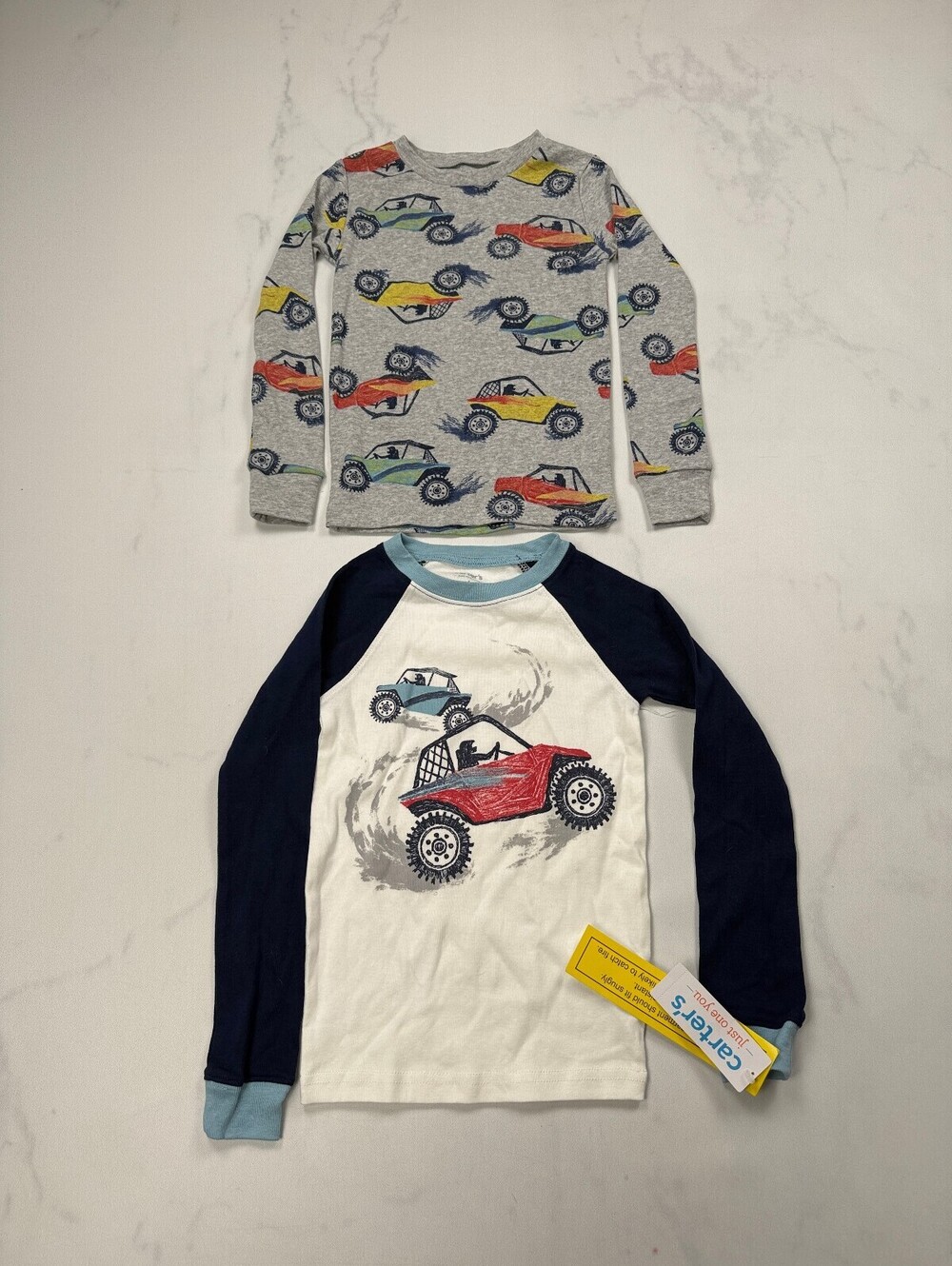 Carter's Graphic Tee Long Sleeve Sleep Tops Lot of 2 - Boy 6
